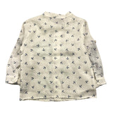 Marlu‘ Langarmshirt, einfarbig, mit Anker-Print, cremefarben für Neugeborene