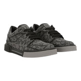 Dolce &amp; Gabbana – Schwarze, einfarbige Sneakers mit Logo für Kinder