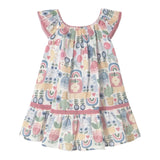 Mayoral Abito Giromanica Tinta Unita con Stampe per Neonata 1917 BIANCO MAYORAL 