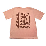 Zoe &amp; Tobiah – Einfarbiges T-Shirt mit Rundhalsausschnitt und rosa Aufdruck für Mädchen