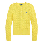 Ralph Lauren Cardigan Tinta Unita con Trecce per Bambina 312543047066 GIALLO RALPH LAUREN 