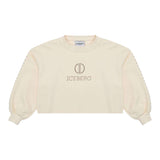 ICEBERG felpa chiusa girocollo tinta unita con brillantini Avorio per Bambina MFICE5355J AVORIO ICEBERG 