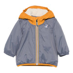 K-WAY giubbino tinta unita con cappuccio in contrasto Grigio per Neonato K61157WXX GRIGIO K-WAY 