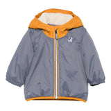 K-WAY giubbino tinta unita con cappuccio in contrasto Grigio per Neonato K61157WXX GRIGIO K-WAY 