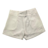 Janice Short Einfarbig Verstellbare Taille Weiß Für Mädchen