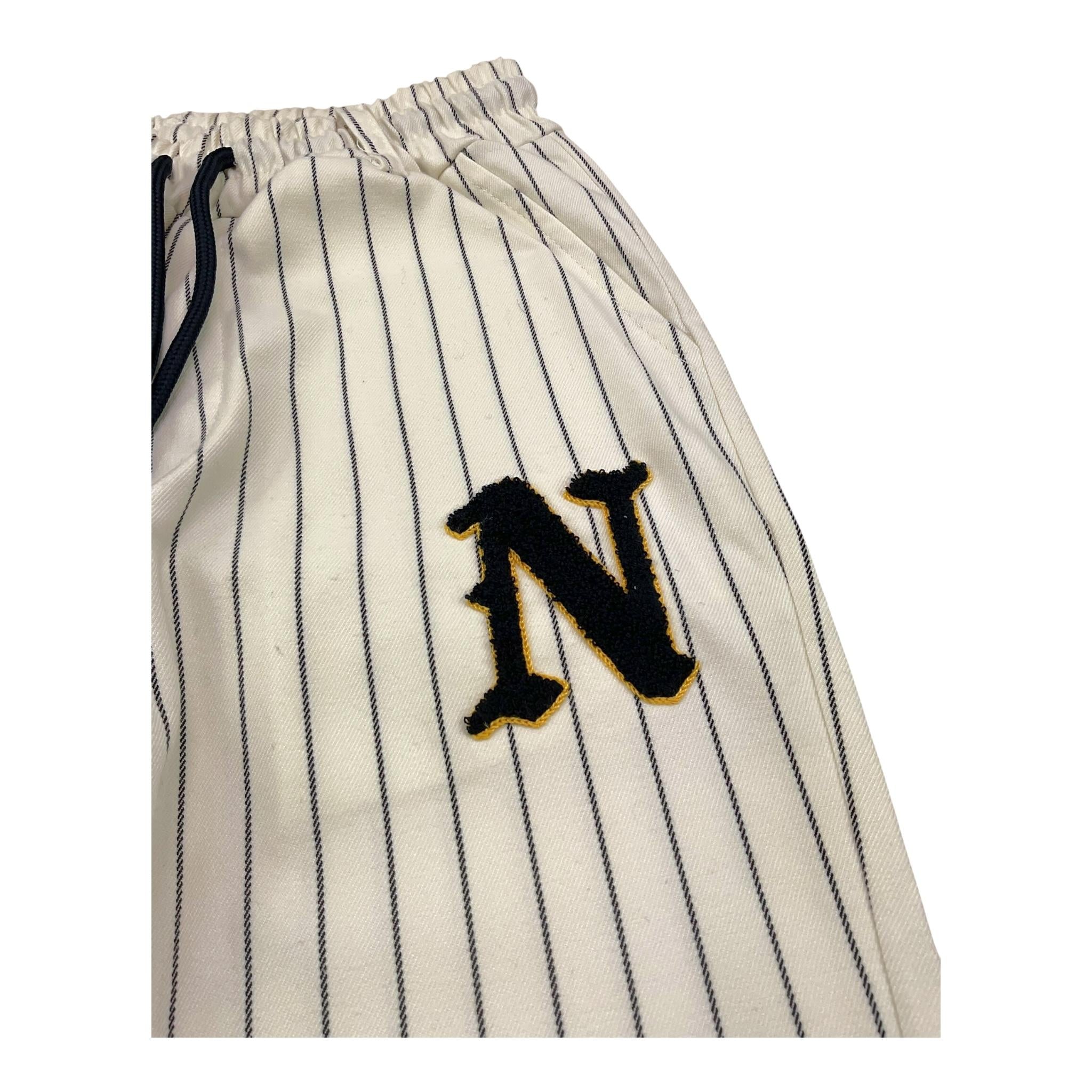 NEVER TOO pantalone tinta unita con fantasia a righe Panna per Bambino NT2133R PANNA NEVER TOO 