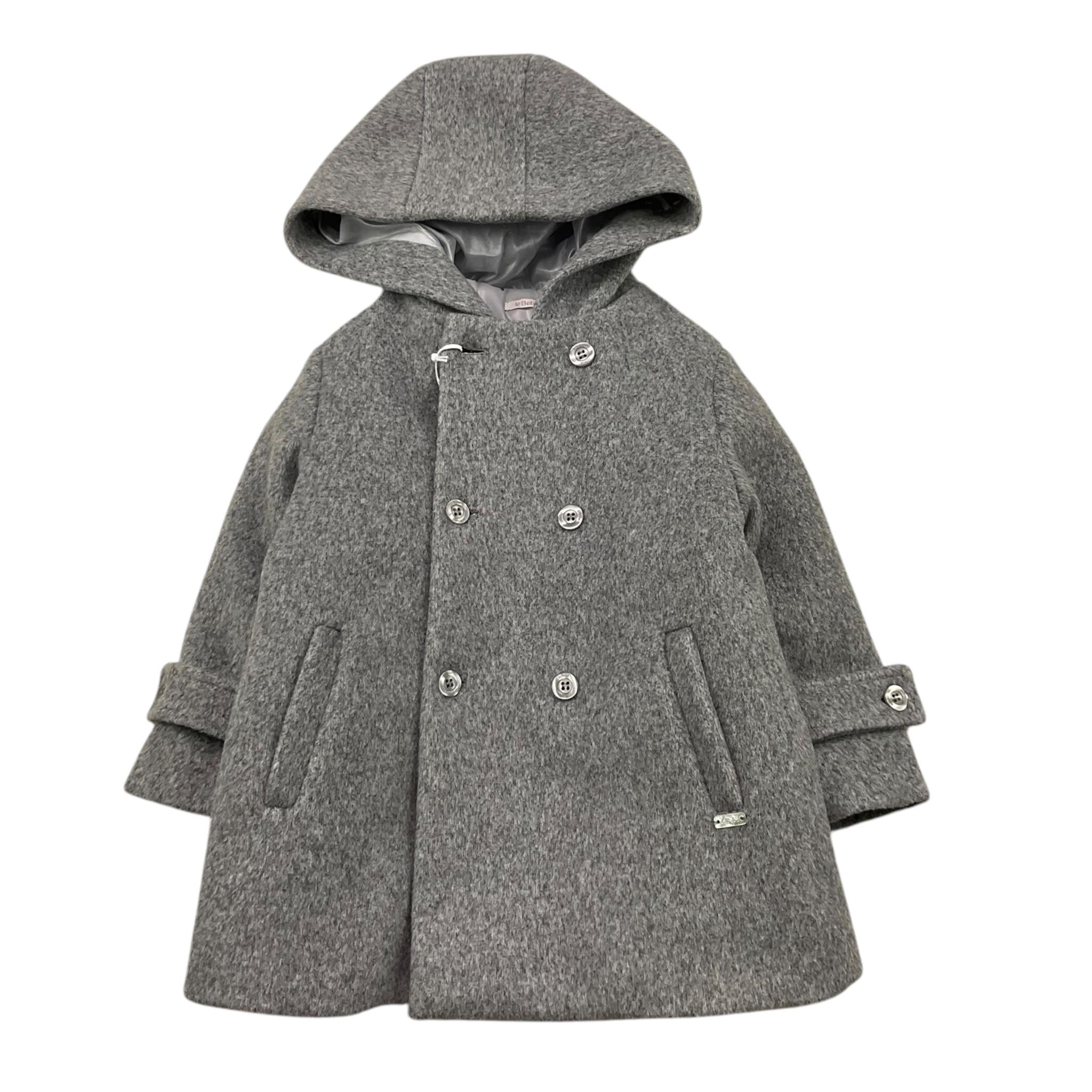 LE BEBE' cappotto tinta unita cn cappuccio Grigio per Neonato LBB5237 GRIGIO LE BEBE' 