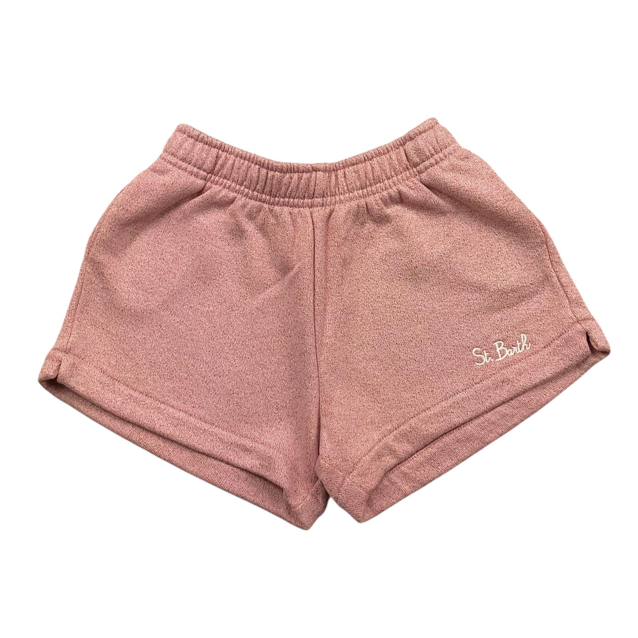 Saint Barth Short In Tuta Tinta Unita con Elastico In Vita per Bambina CATE0002 ROSA SAINT BARTH 