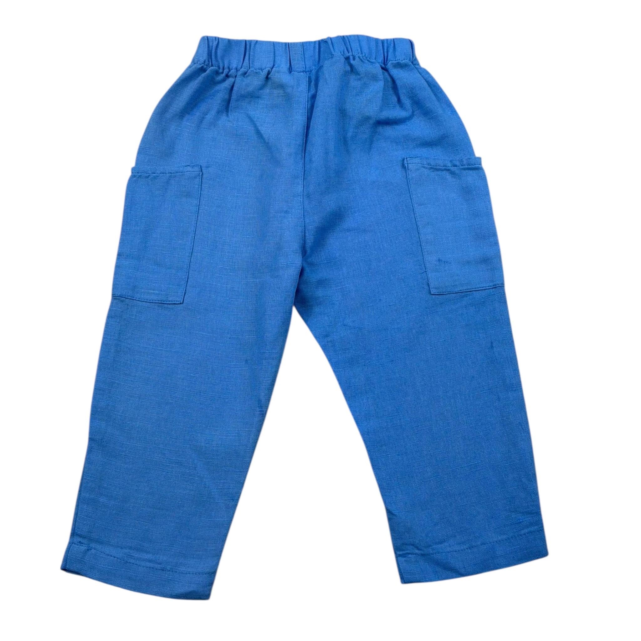 Play Up Pantalone Tinta Unita con Elastico In Vita per Neonato PA011AQ11603 AZZURRO PLAY UP 