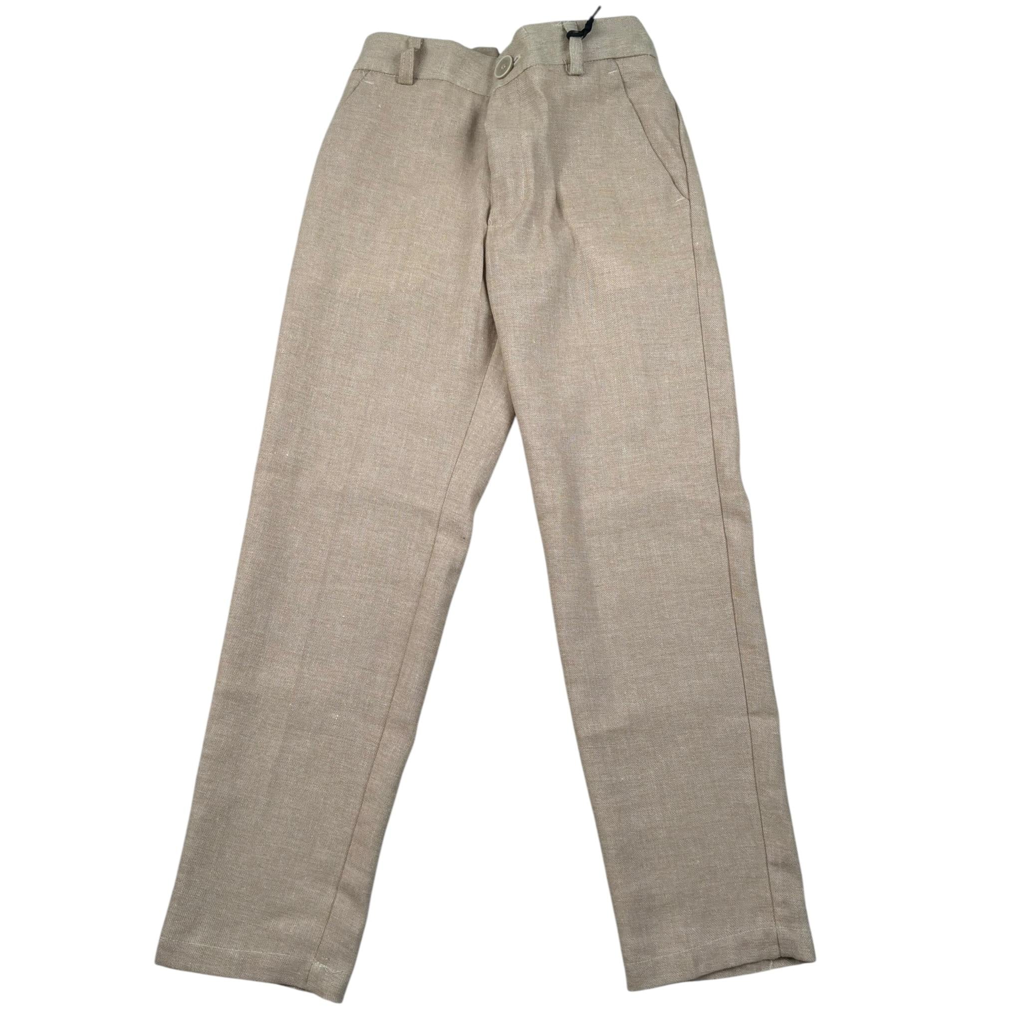 Emanuel Pris Pantalone Tinta Unita con Girovita Regolabile per Bambino EPT6178B BEIGE EMANUEL PRIS 