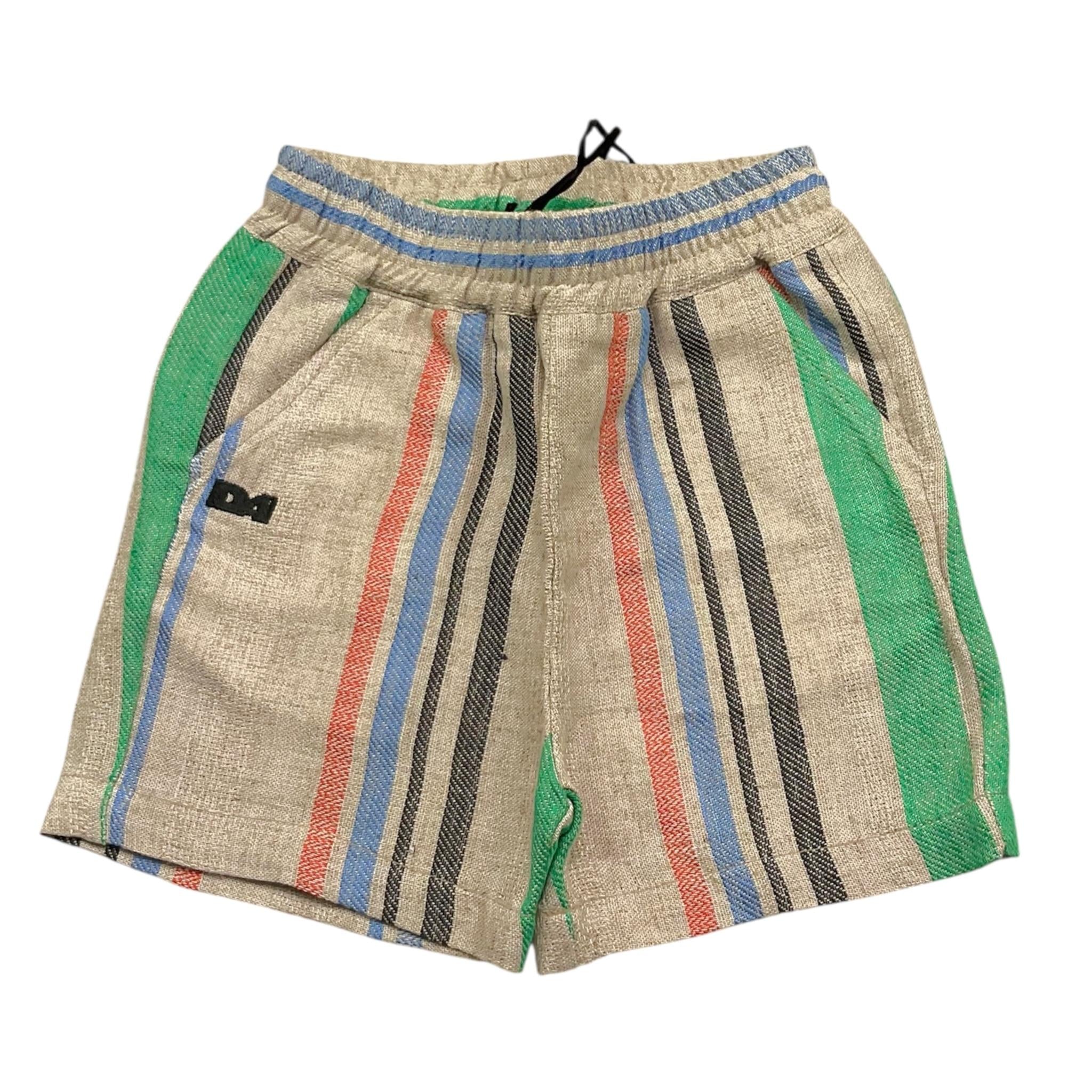 Daniele Alessandrini Bermuda Tinta Unita con Fantasia A Righe per Bambino 1296S00301J BEIGE DANIELE ALESSANDRINI 