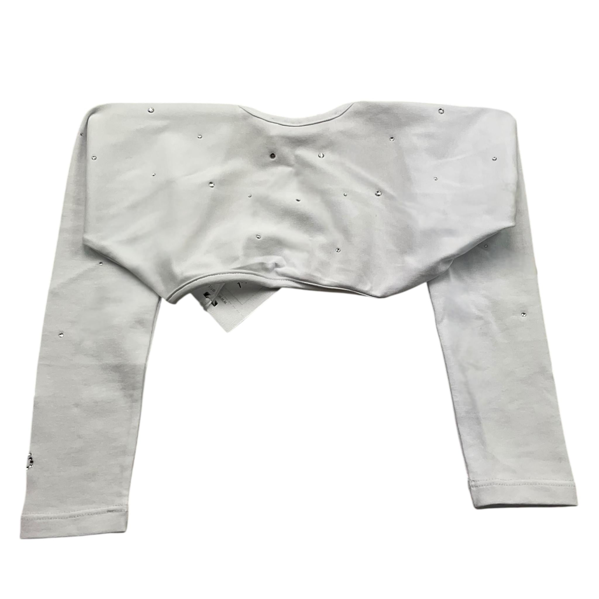 PETIT coprispalle tinta unita con brillantini Bianco per Neonata S1213281S BIANCO PETIT 