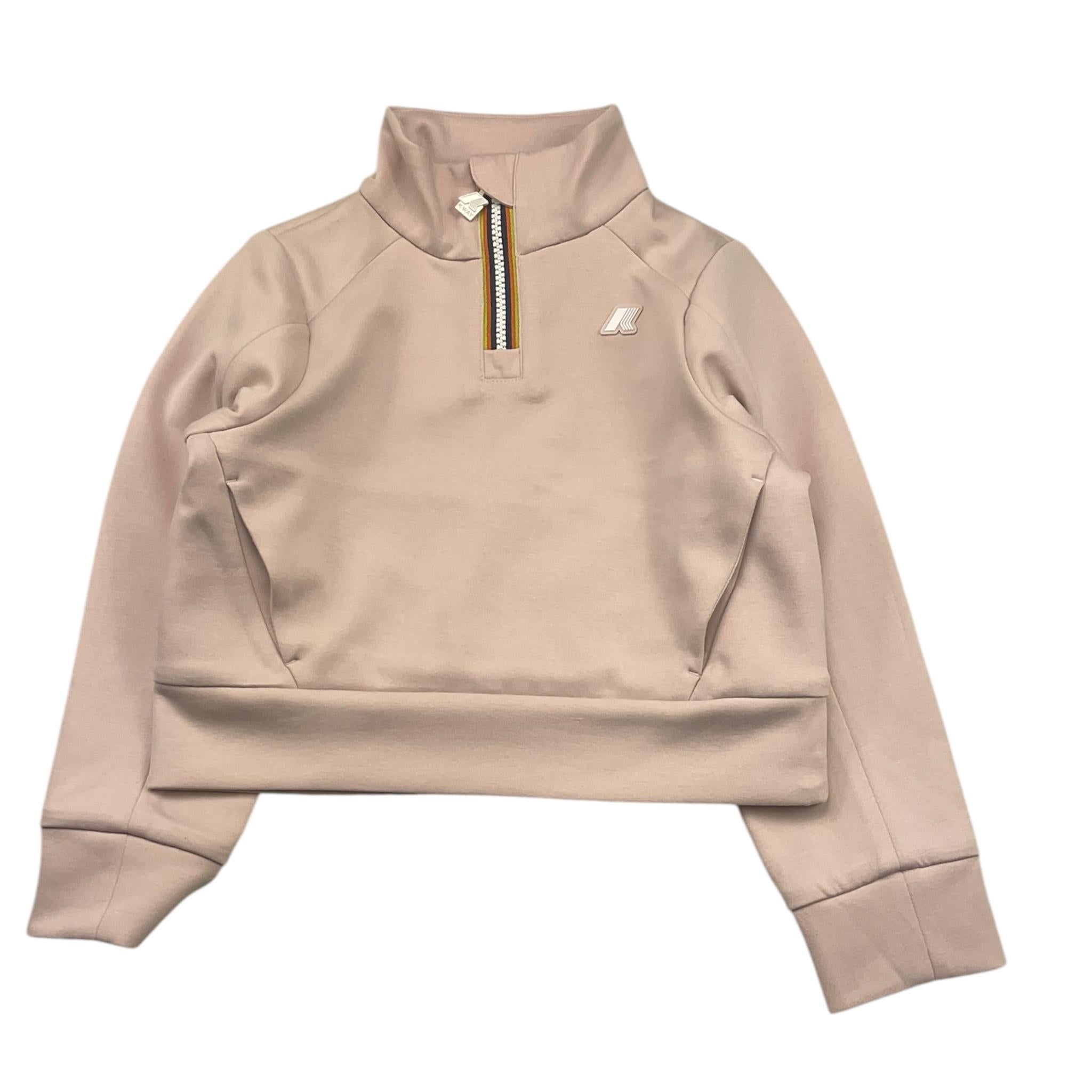 K-WAY felpa tinta unita mezzo collo Rosa per Bambina K41418W ROSA K-WAY 
