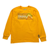KAPPA shirt girocollo tinta unita con stampa Senape per Bambino 331W6QW SENAPE KAPPA 