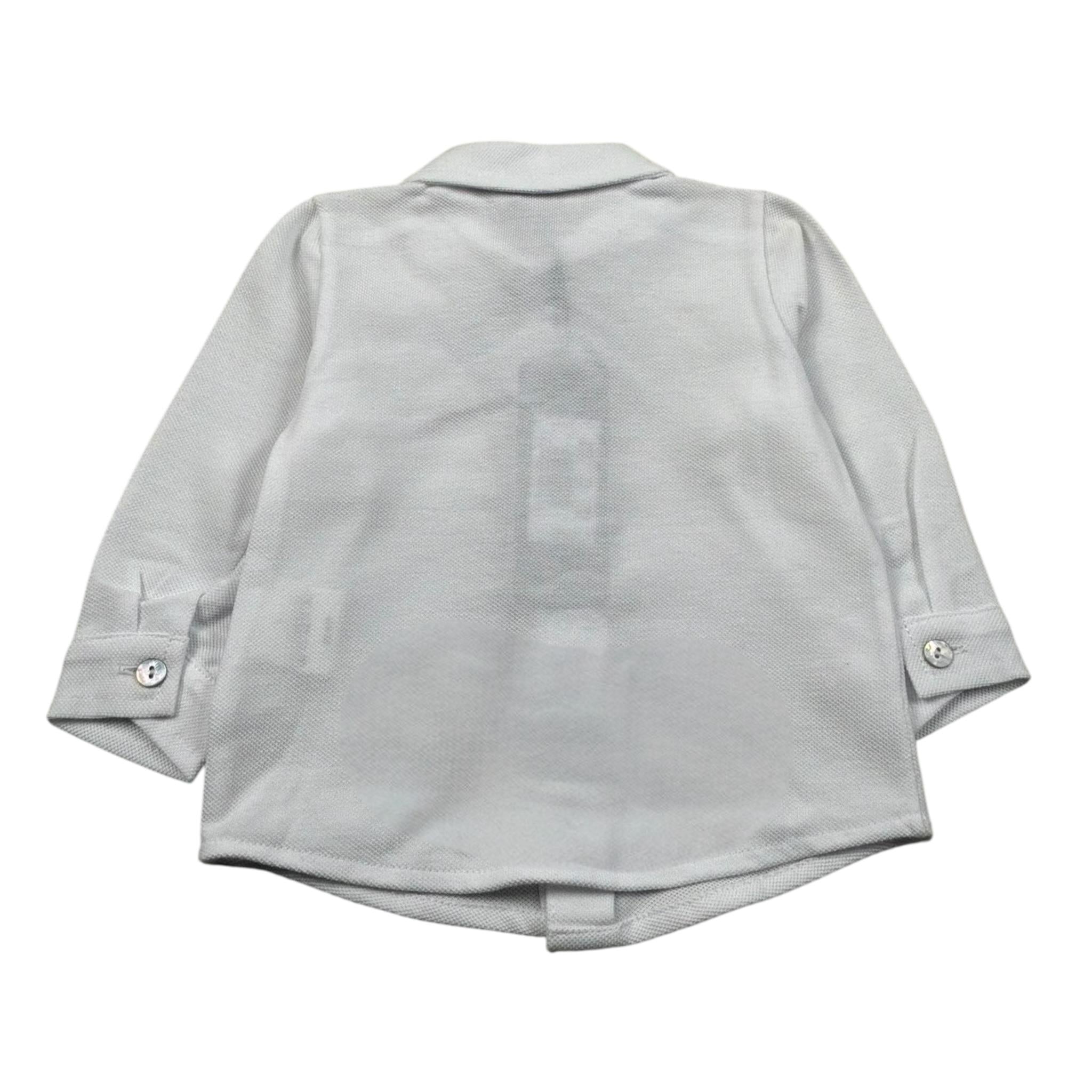 J.O. Milano Camicia Manica Lunga Tinta Unita per Neonato 576Z7 BIANCO J.O. MILANO 
