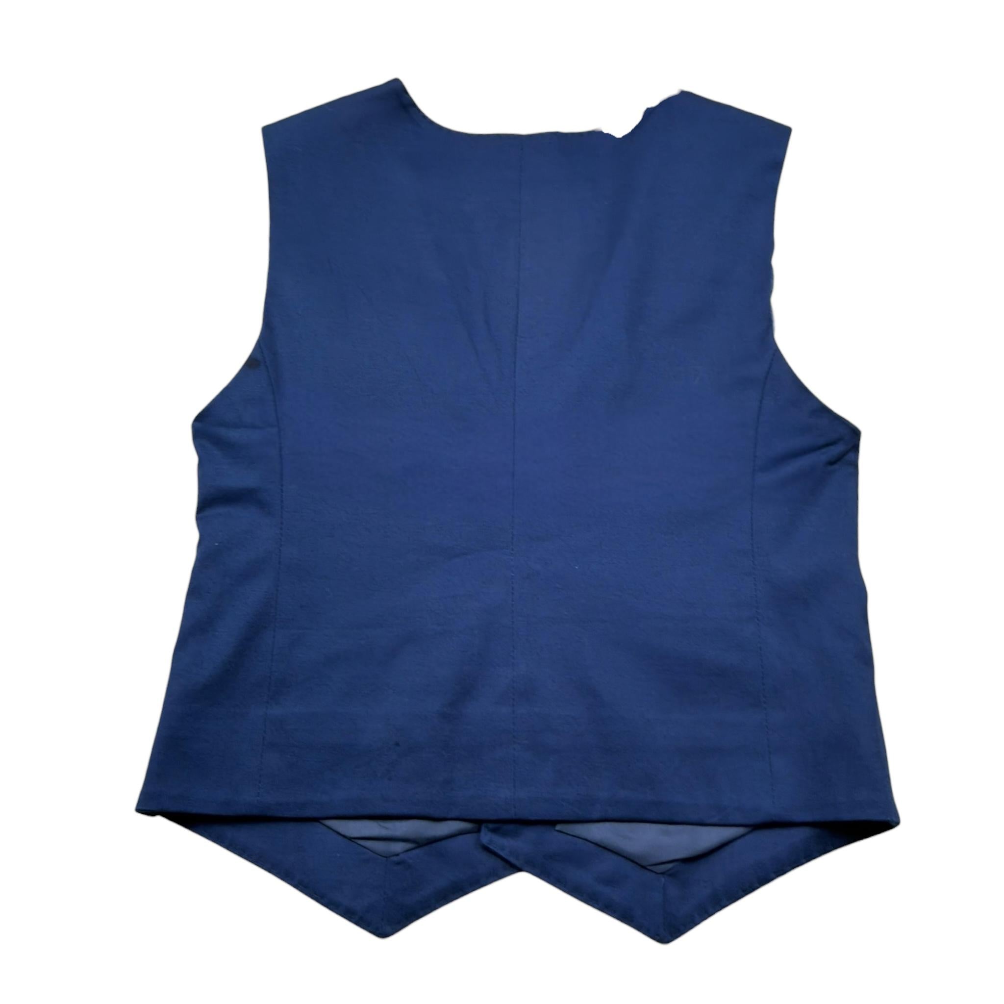 Manuel & Frank Gilet Tinta Unita  per Bambino MF5011R BLU MANUEL & FRANK 