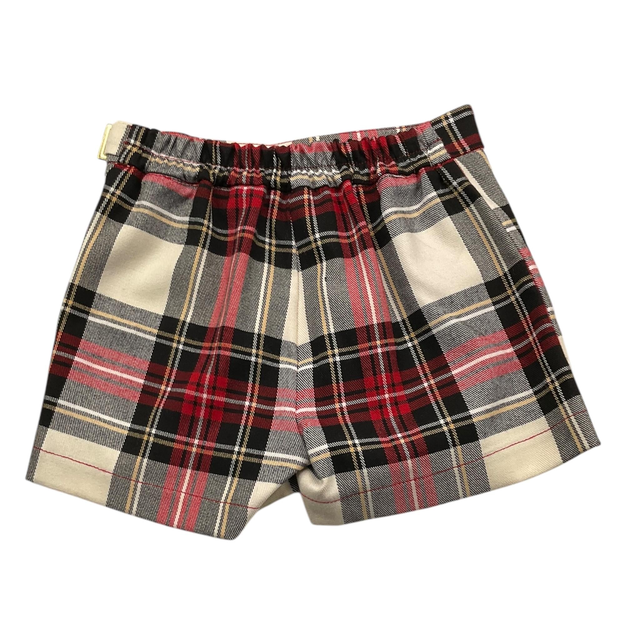 M+E' short stampa fantasia a quadri Rosso per Neonata UE1530 ROSSO M+E' 