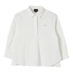 Fay Camicia Tinta Unita Traforata per Bambino FW5A20 BIANCO FAY 