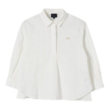 Fay Camicia Tinta Unita Traforata per Bambino FW5A20 BIANCO FAY 