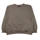 JOHN RICHMOND felpa chiusa girocollo tinta unita con borchie Grigio per Bambina RBA25078FE GRIGIO JOHN RICHMOND 