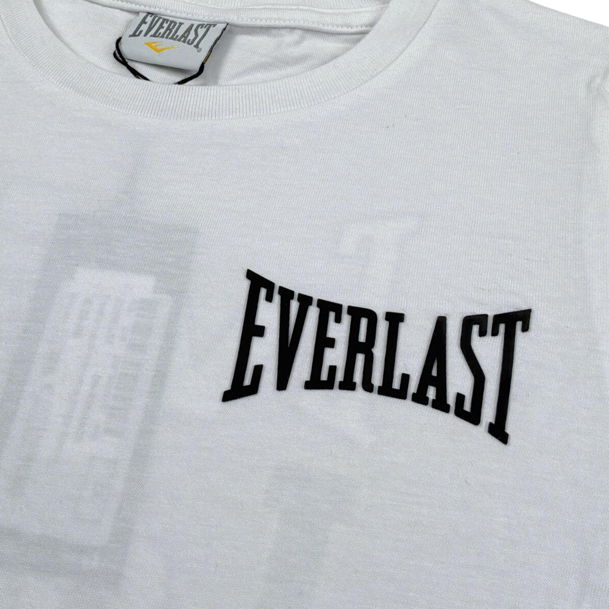 Everlast T-Shirt tinta unita Girocollo con Stampa Bianco per Bambino DIRIRI BIANCO EVERLAST 