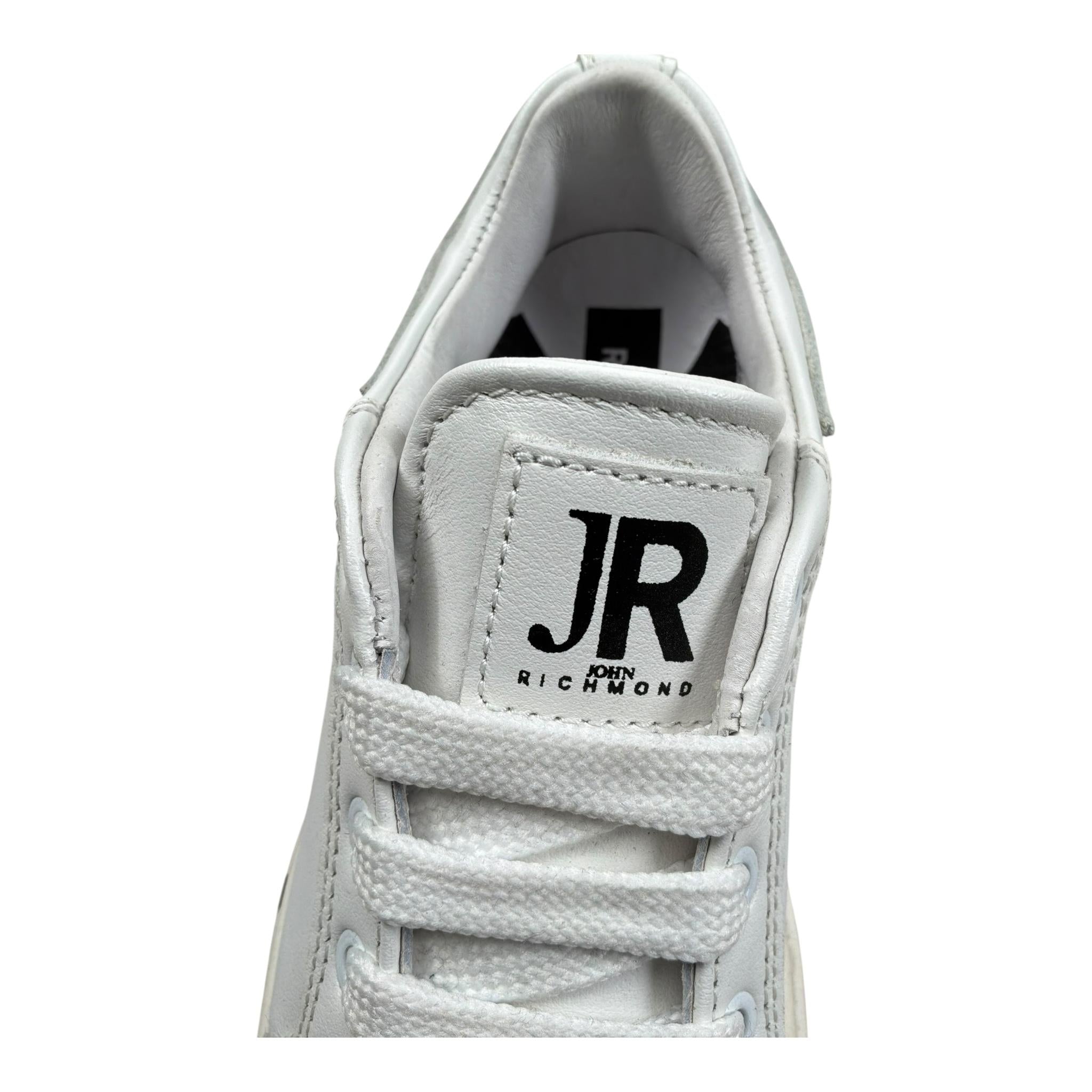 John Richmond Sneakers Tinta Unita con Stampa Logo per Bambino 22801 BIANCO JOHN RICHMOND 