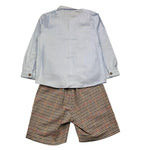 BARCELLINO completo 3 pezzi camicia-bermuda-papillon Azzurro per Neonato CMPLBR AZZURRO BARCELLINO 