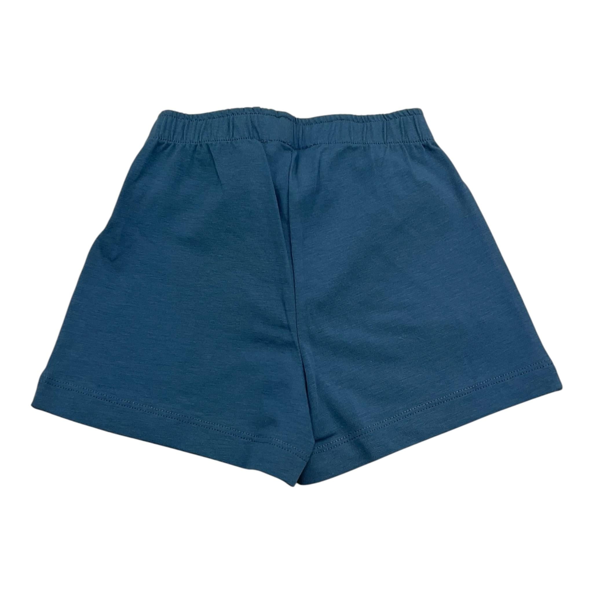 Bikkembergs Bermuda Tinta Unita con Stampa Logo per Neonato BK2177 BLU BiKKEMBERGS 