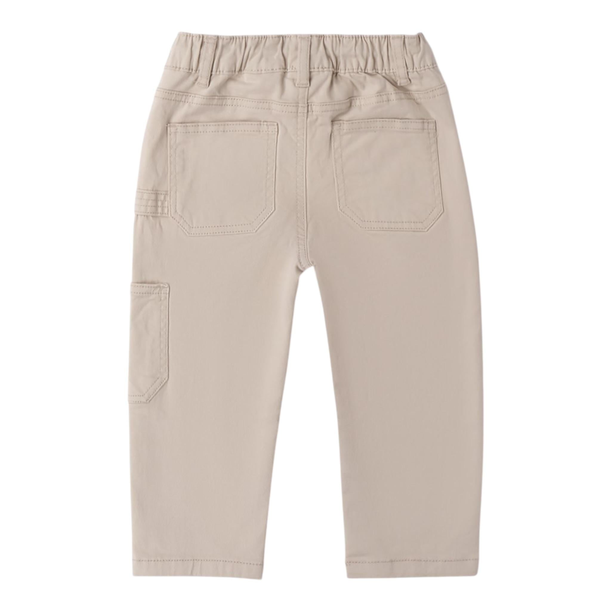 Sarabanda Pantalone tinta unita con Elastico In Vita Beige per Bambino 0B031J BEIGE SARABANDA 