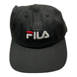 Fila – Einfarbige Kappe mit schwarzem Logo-Print für Kinder
