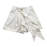 A' La Page Short Tinta Unita con Elastico In Vita per Bambina MENTOLO BIANCO A' LA PAGE 