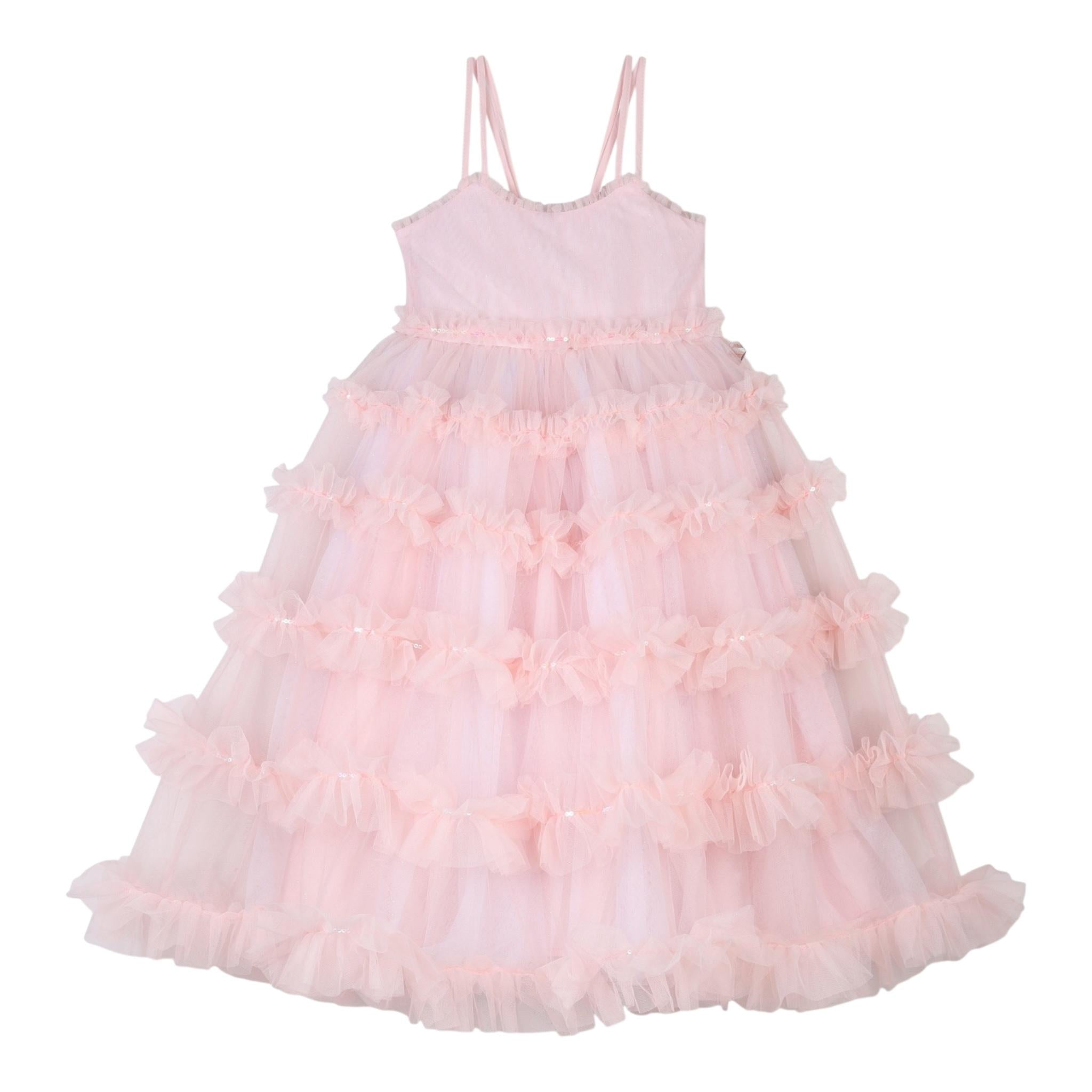Billieblush Abito Cerimonia Tinta Unita con Tulle  per Neonata U20976N ROSA BillIEBLUSH 