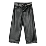 JOHN RICHMOND pantalone modello a palazzo in ecopelle con cintura Nero per Bambina RGA24021PA NERO JOHN RICHMOND 