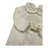 STORY LORIS tutina manica lunga tinta unita in ciniglia Panna per Neonata SL11788 PANNA STORY LORIS 