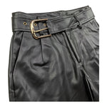 MARC ELLIS short in ecopelle tinta unita Nero per Bambina JMJS00232 NERO MARC ELLIS 