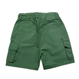 Do Not Conform Einfarbige Bermuda-Shorts mit elastischer Taille in Grün für Neugeborene