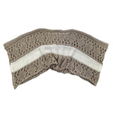 Liu Jo Beige Fledermausflügelmuster Perforierter Pullover für Mädchen