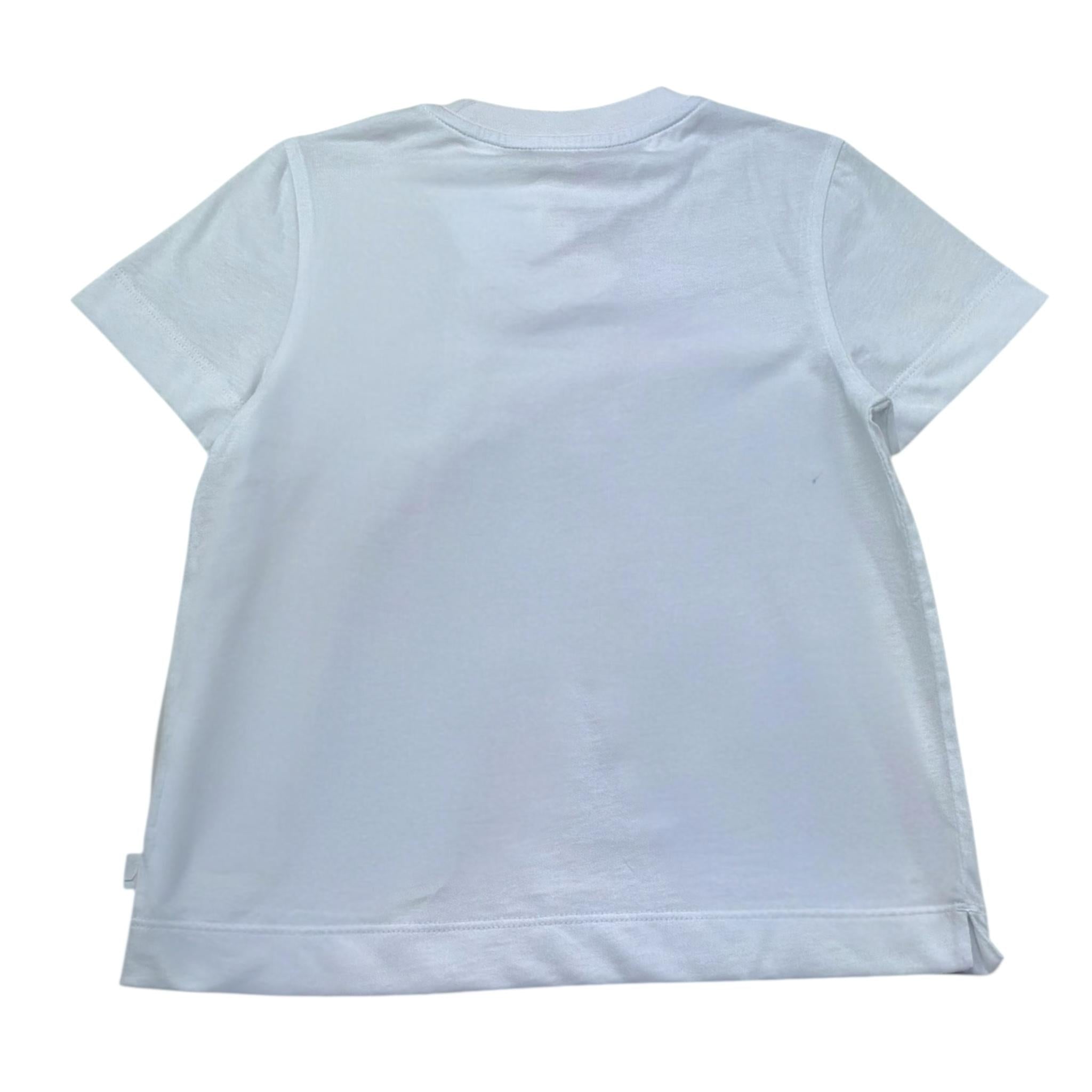 K-Way T-Shirt Girocollo Tinta Unita con Stampa per Bambina K2151PW BIANCO K-WAY 