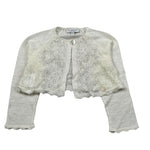 Le Coconne Coprispalle Tinta Unita con Ricami per Neonata LCN0985 PANNA LE COCONNE 