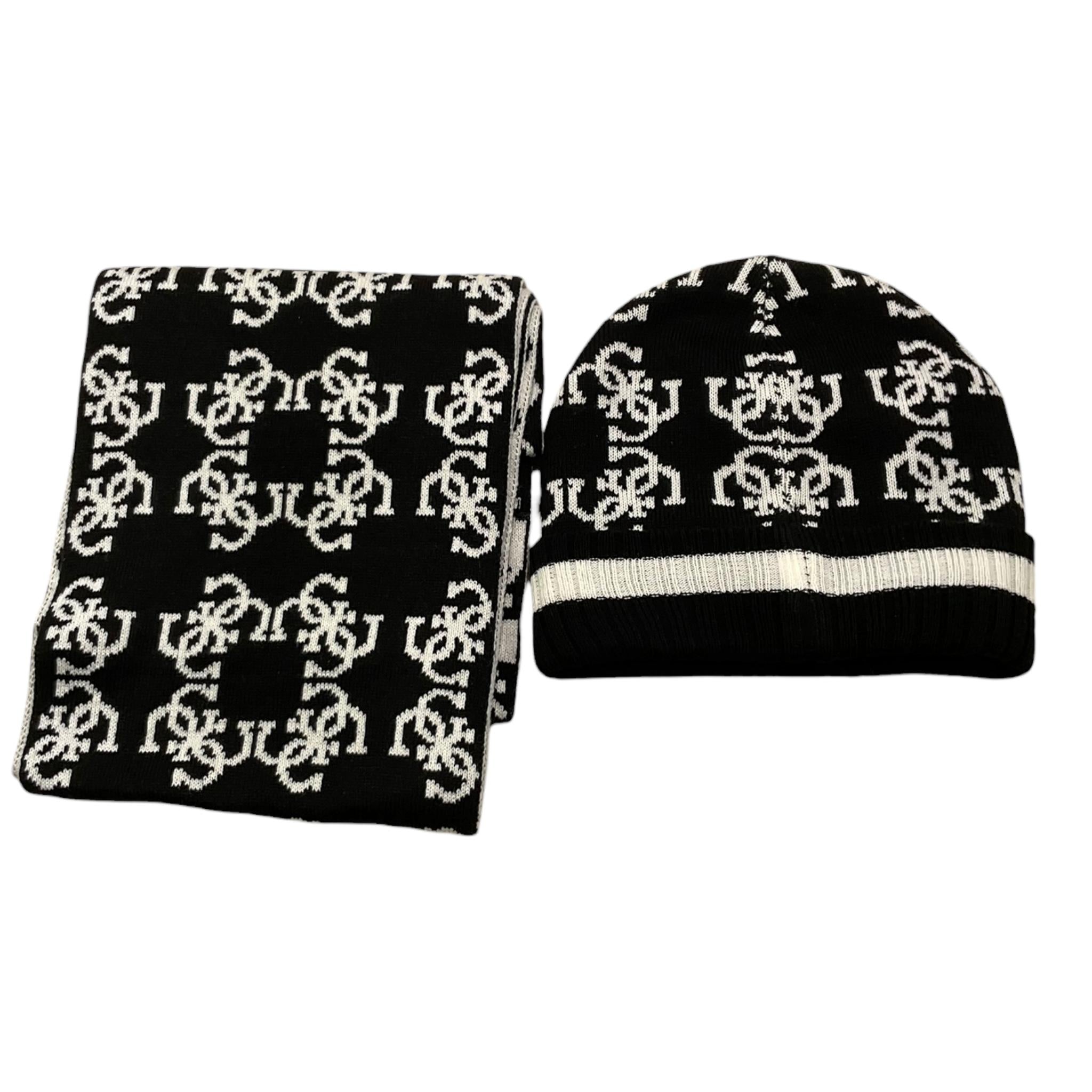 GUESS set cappello-sciarpa tinta unita logato Nero per Bambina J4BZ04Z3H40 NERO GUESS 