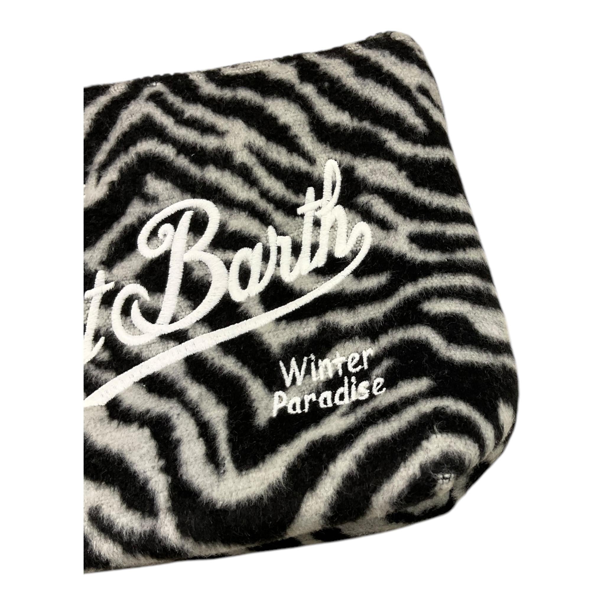 SAINT BARTH borsello fantasia zebrata Bianco/nero per Bambina FELT BIANCO/NERO SAINT BARTH 