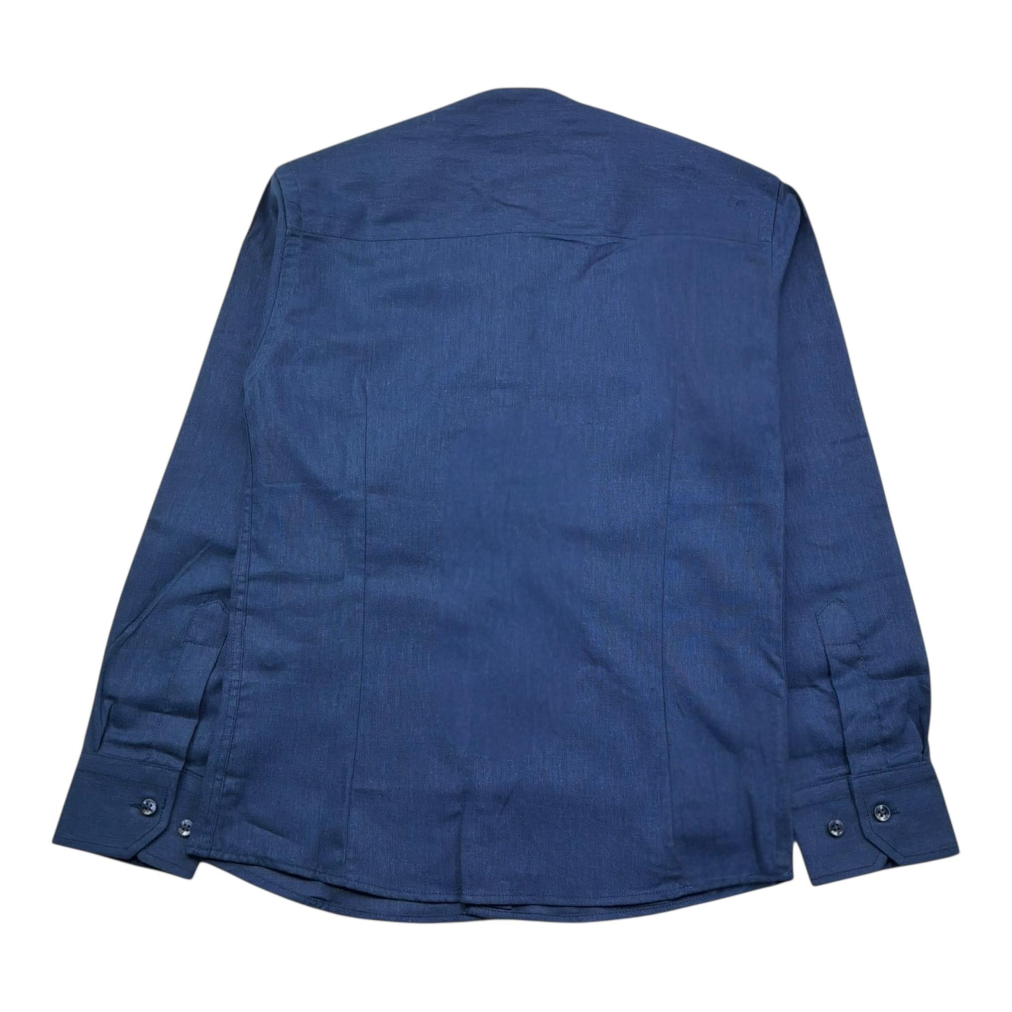 Emanuel Pris Camicia Manica Lunga Tinta Unita per Bambino ECM4170R BLU EMANUEL PRIS 