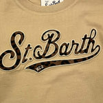 SAINT BARTH shirt girocollo tinta unita con stampa Beige per Bambina SBARTH BEIGE SAINT BARTH 