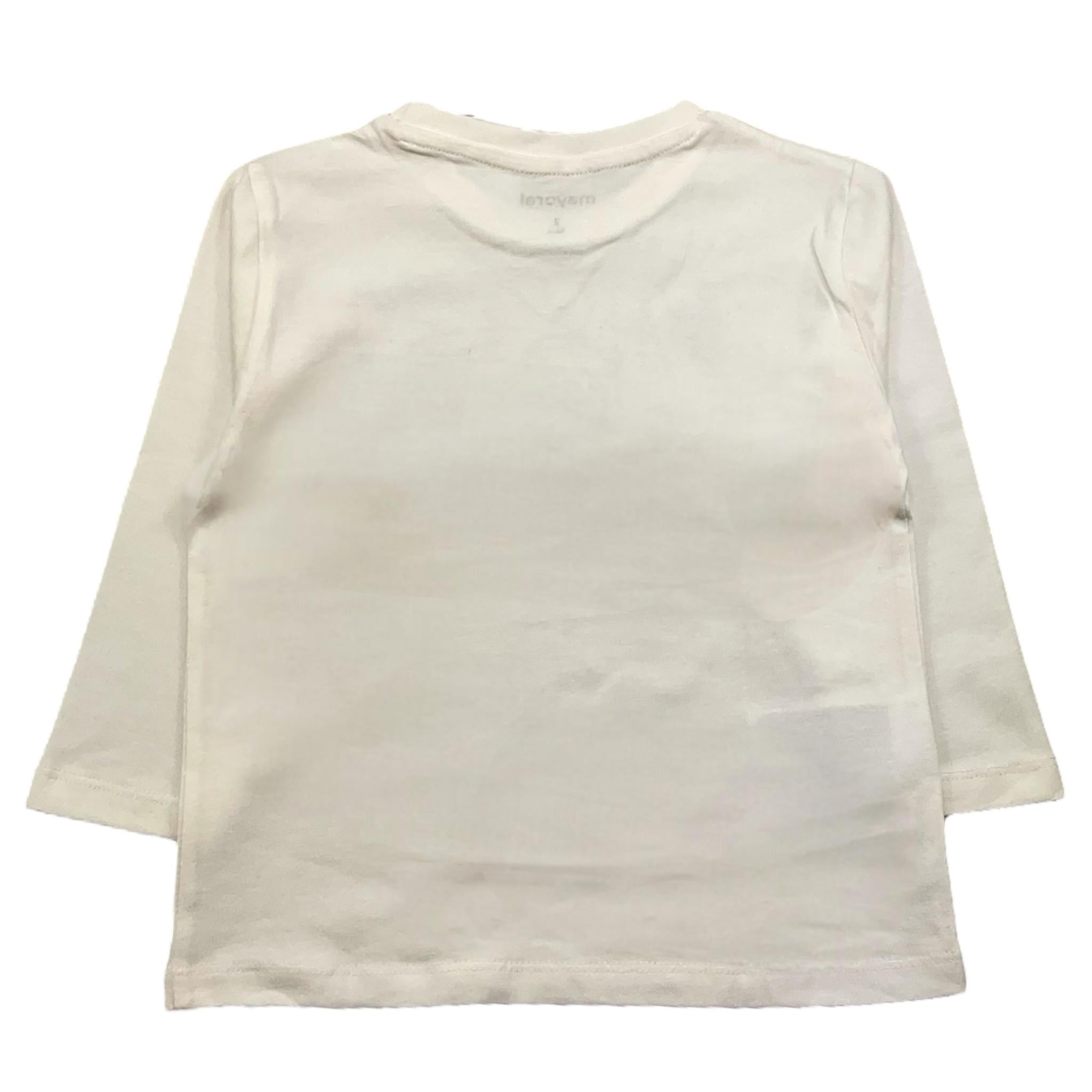 MAYORAL shirt girocollo tinta unita con stampa Bianco per Neonato 174NXX BIANCO MAYORAL 