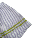 Ilfarobimbi Short Bicolore con Fantasia A Righe Bianco/Lilla per Neonata IFB50374X BIANCO/LILLA ILFAROBIMBI 