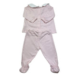 Isabel & Martinez Complet 2 Pezzi Shirt-Ghettina Tinta Unita per Neonata IM25N410 ROSA ISABEL & MARTINEZ 