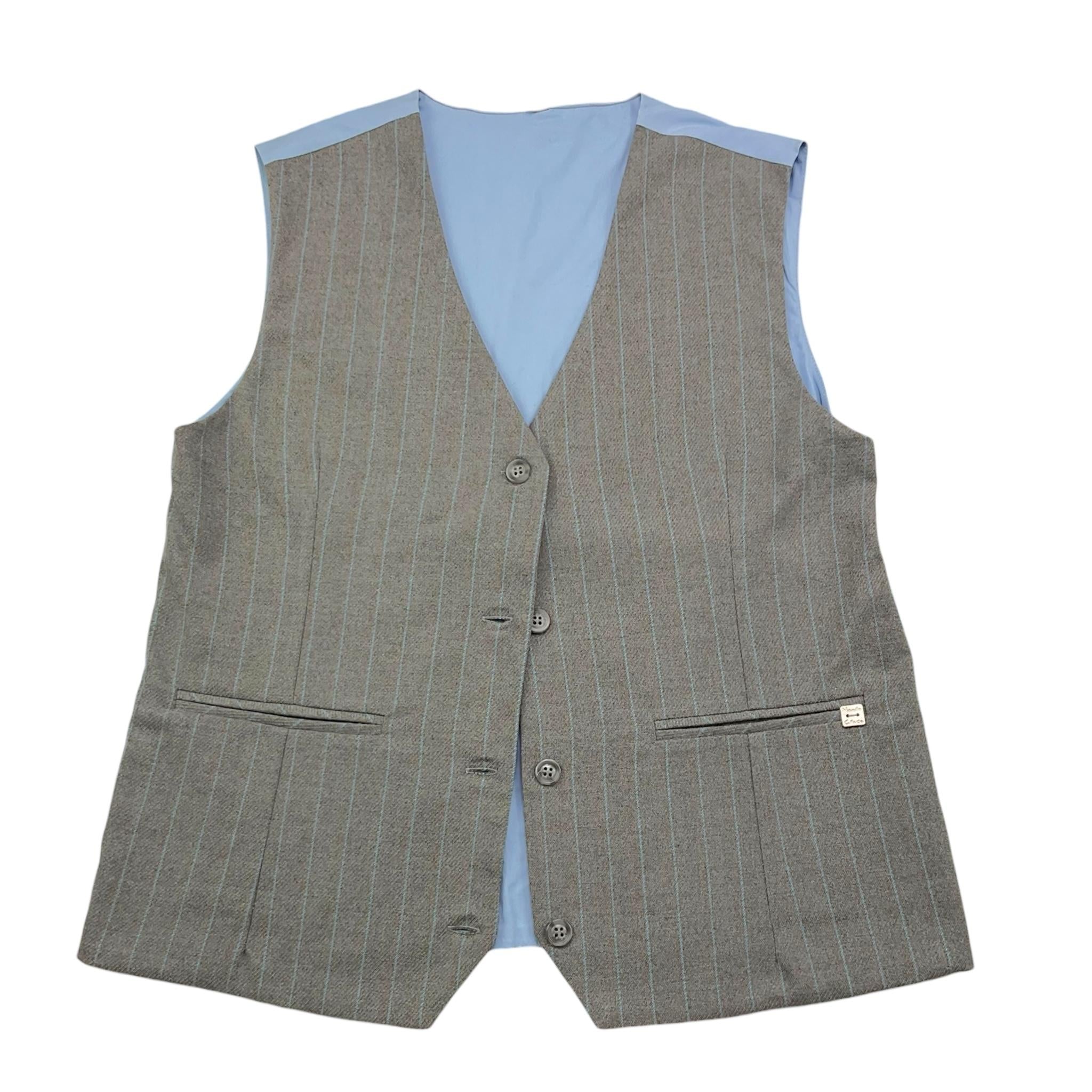 MANILA GRACE gilet tinta unita con fantasia a righe Grigio per Bambina MFJF24J141 GRIGIO MANILA GRACE 