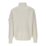 C.P. COMPANY maglia tinta unita con zip Panna per Bambino CUW004X PANNA C.P. COMPANY 