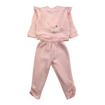 CALAMARO completo 2pz felpa-pantalone tinta unita Rosa per Neonata 11093 ROSA CALAMARO 