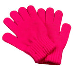 BillIEBLUSH guanti tinta unita con pailettes Rosa fluo per Bambina U20593 ROSA FLUO BillIEBLUSH 